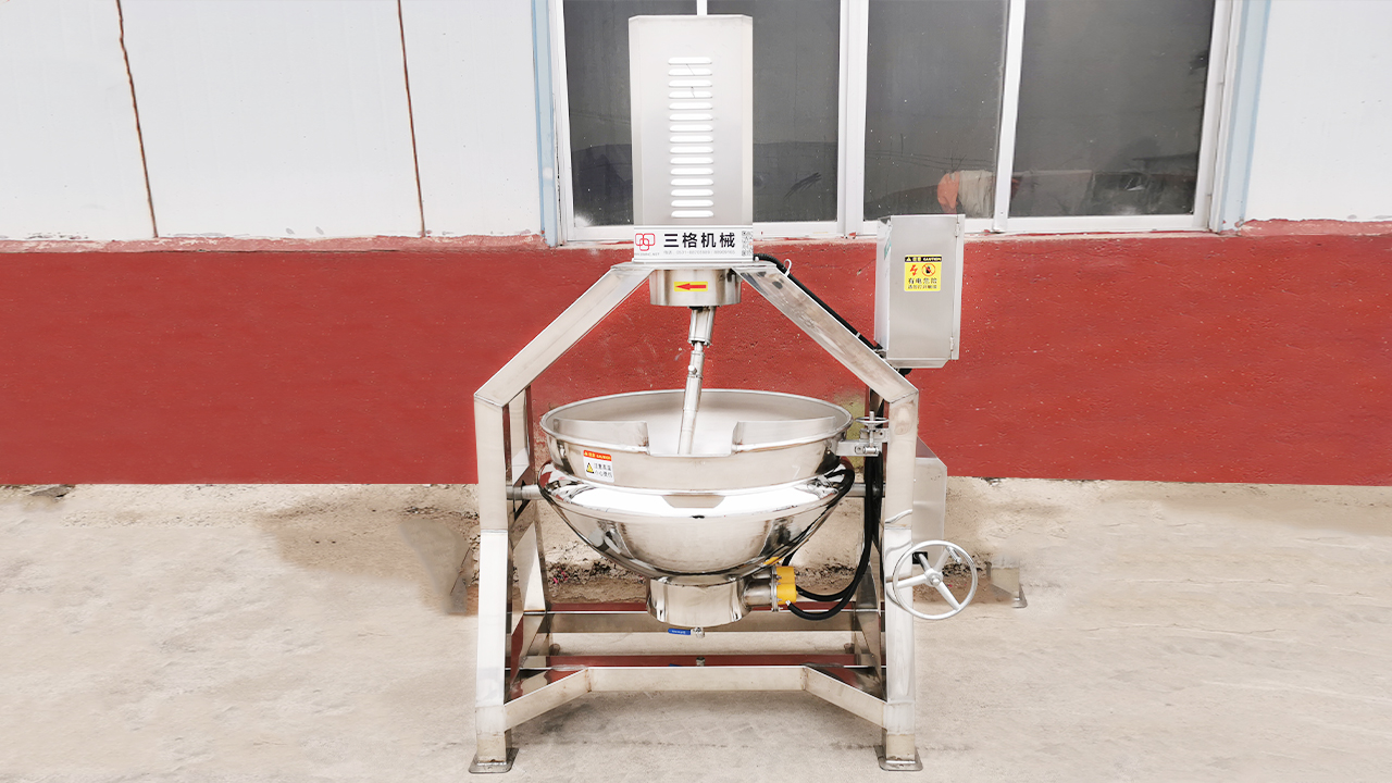 半自动行星炒锅_自动搅拌炒锅_行星炒锅_搅拌炒锅_炒料锅_辣椒酱炒锅_火锅炒料机